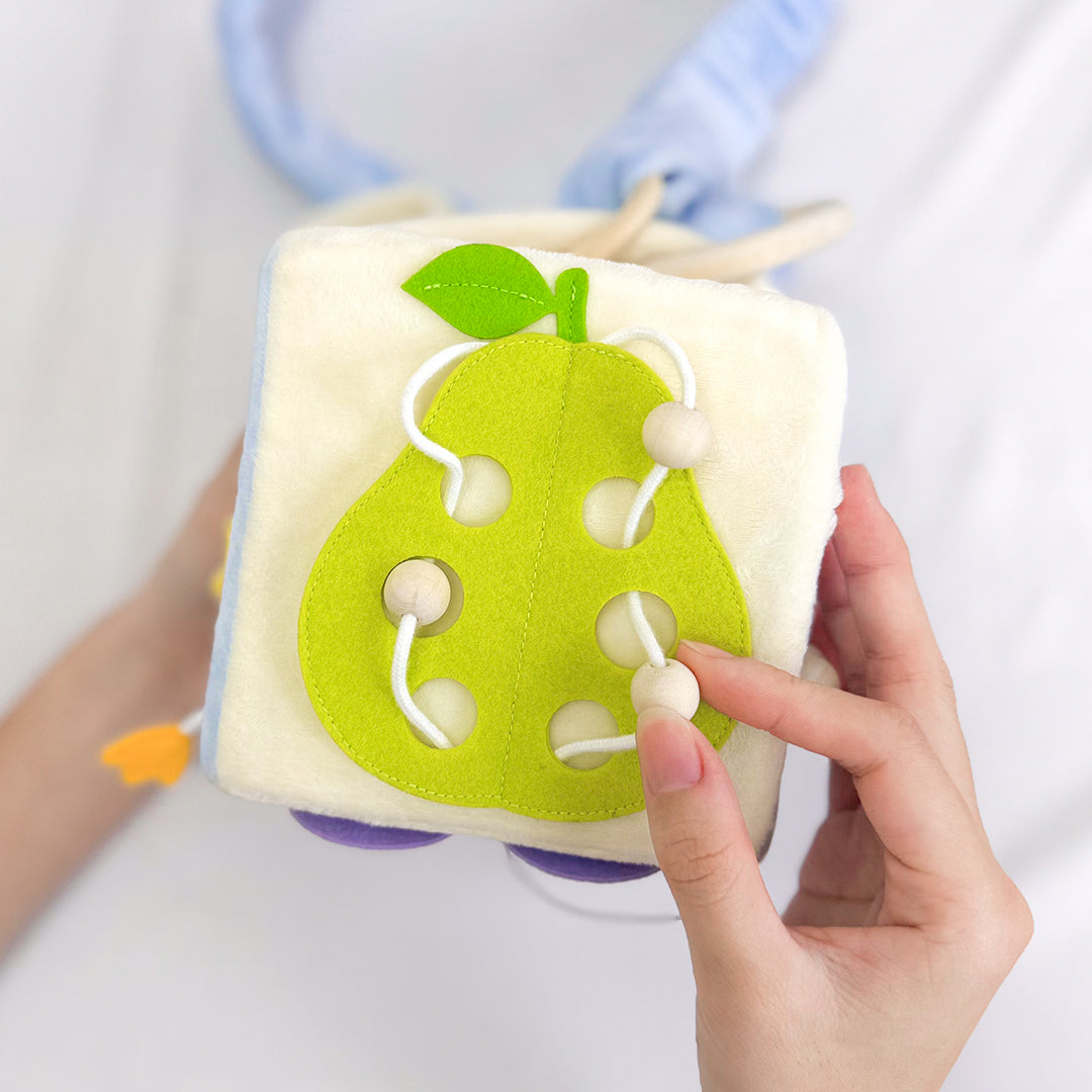 HAPPY BUNNY CB1 Handmade Activity Busy Cube Interactive Educational Toys for Toddlers - TinyBusy