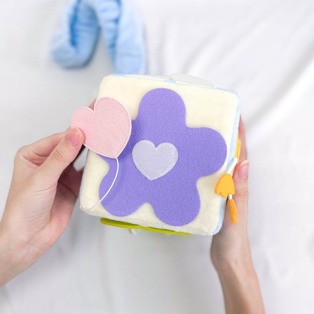 HAPPY BUNNY CB1 Handmade Activity Busy Cube Interactive Educational Toys for Toddlers - TinyBusy
