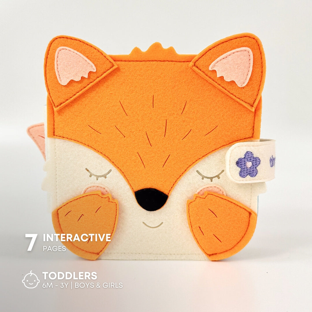 MELLOW FOX MNB3 Handmade Felt Sensory Interactive Mini Quiet Books Educational Toys for Toddlers