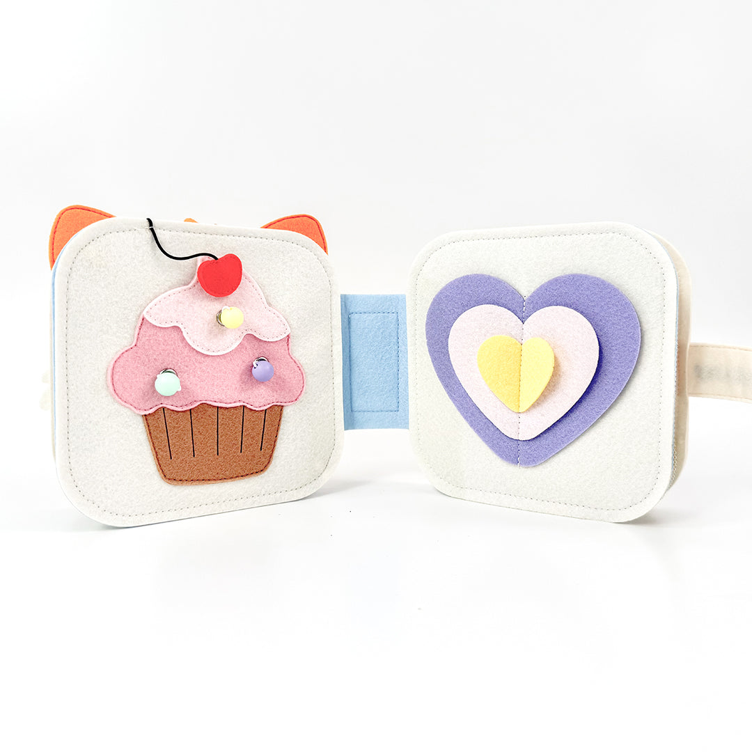 MELLOW FOX MNB3 Handmade Felt Sensory Interactive Mini Quiet Books Educational Toys for Toddlers