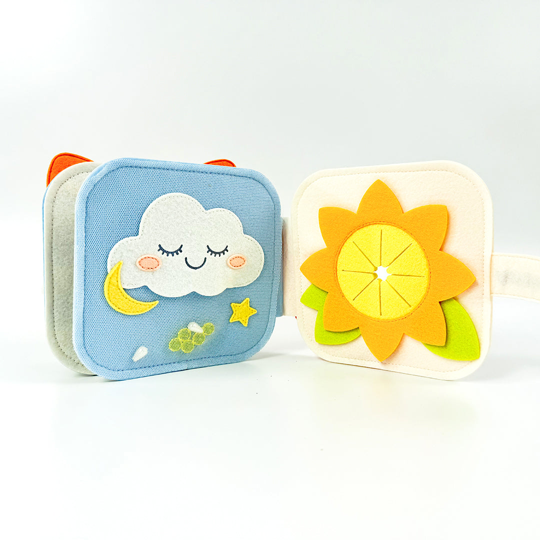 MELLOW FOX MNB3 Handmade Felt Sensory Interactive Mini Quiet Books Educational Toys for Toddlers