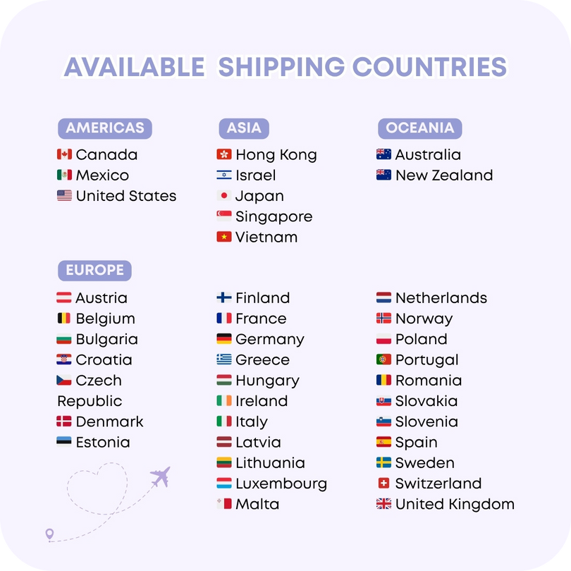 Shipping countries