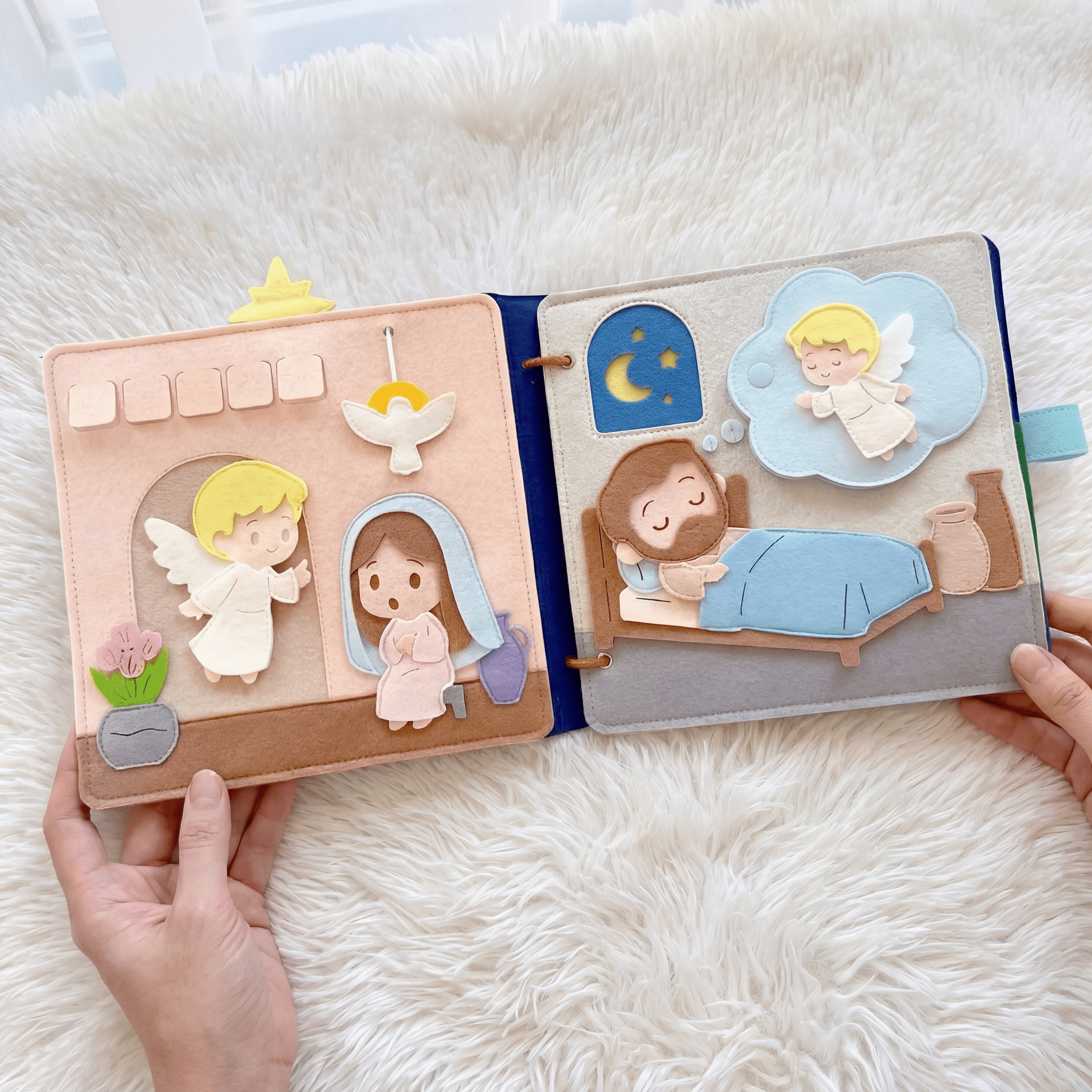 Bible Bundle: Old Testament Stories & Christmas Bible Stories Quiet Books - TinyBusy