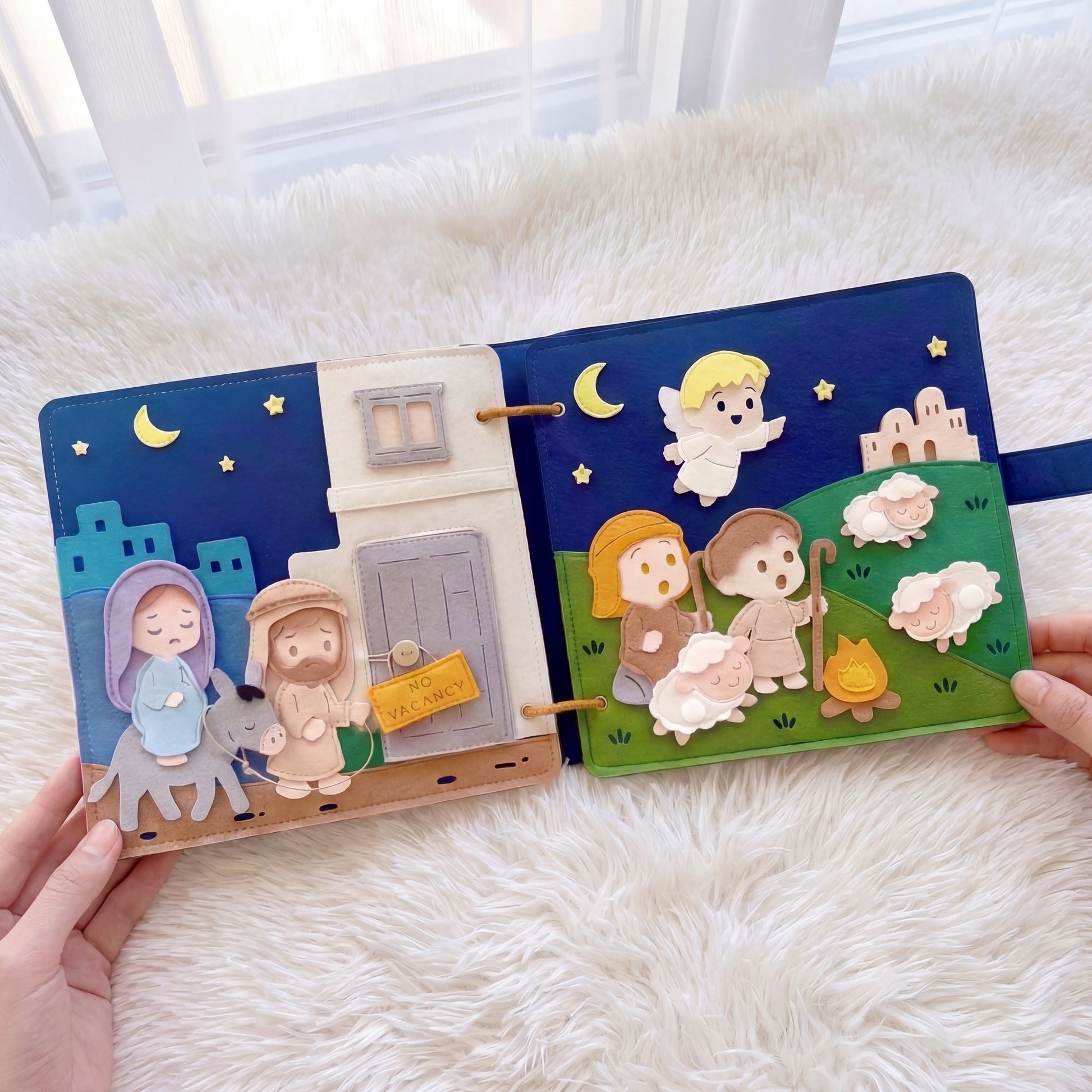 Bible Bundle: Old Testament Stories & Christmas Bible Stories Quiet Books - TinyBusy