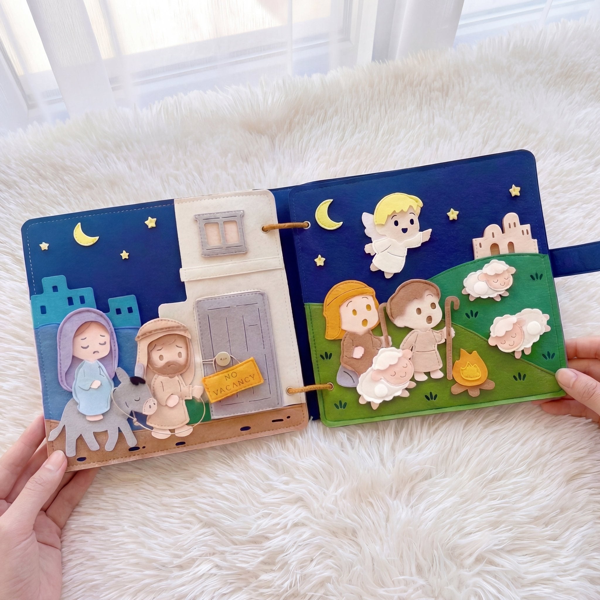 Bible Bundle: Old Testament Stories & Christmas Bible Stories Quiet Books - TinyBusy