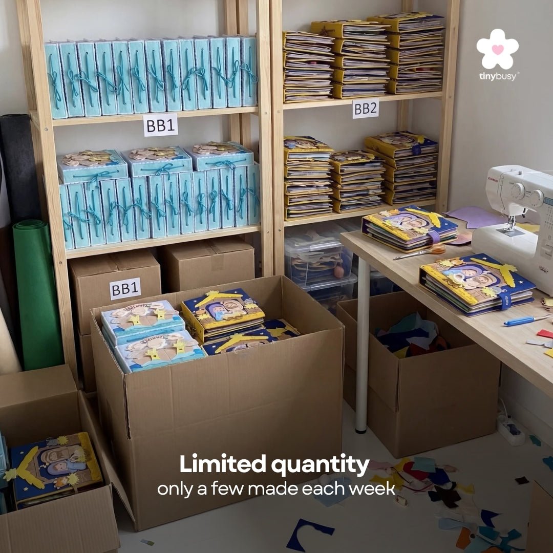 Bible Bundle: Old Testament Stories & Christmas Bible Stories Quiet Books - TinyBusy