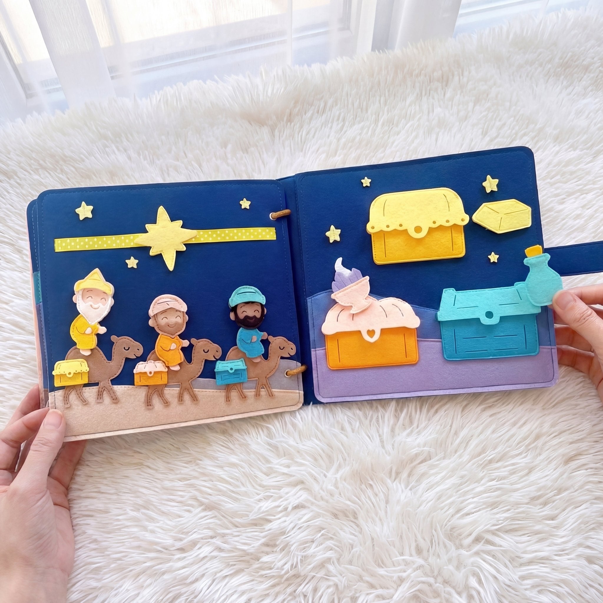 Bible Bundle: Old Testament Stories & Christmas Bible Stories Quiet Books - TinyBusy