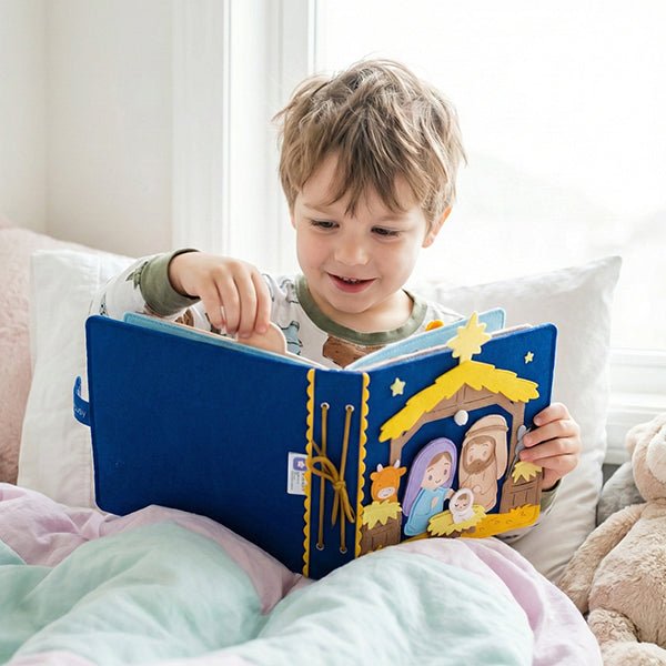 Bible Bundle: Old Testament Stories & Christmas Bible Stories Quiet Books - TinyBusy