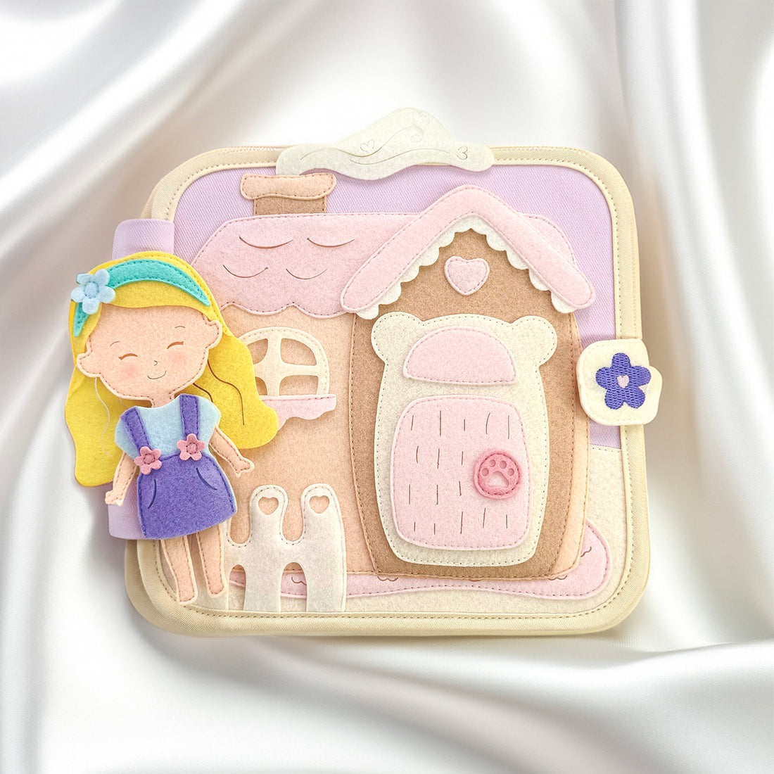 DOLL HOUSE BQB2 | Handmade Activity Felt Quiet Books - TinyBusy