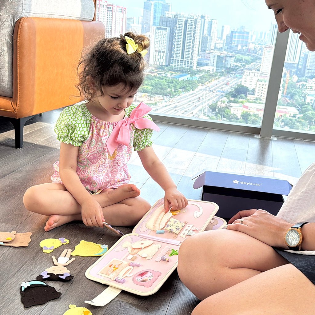 DOLL HOUSE BQB2 | Handmade Activity Felt Quiet Books - TinyBusy