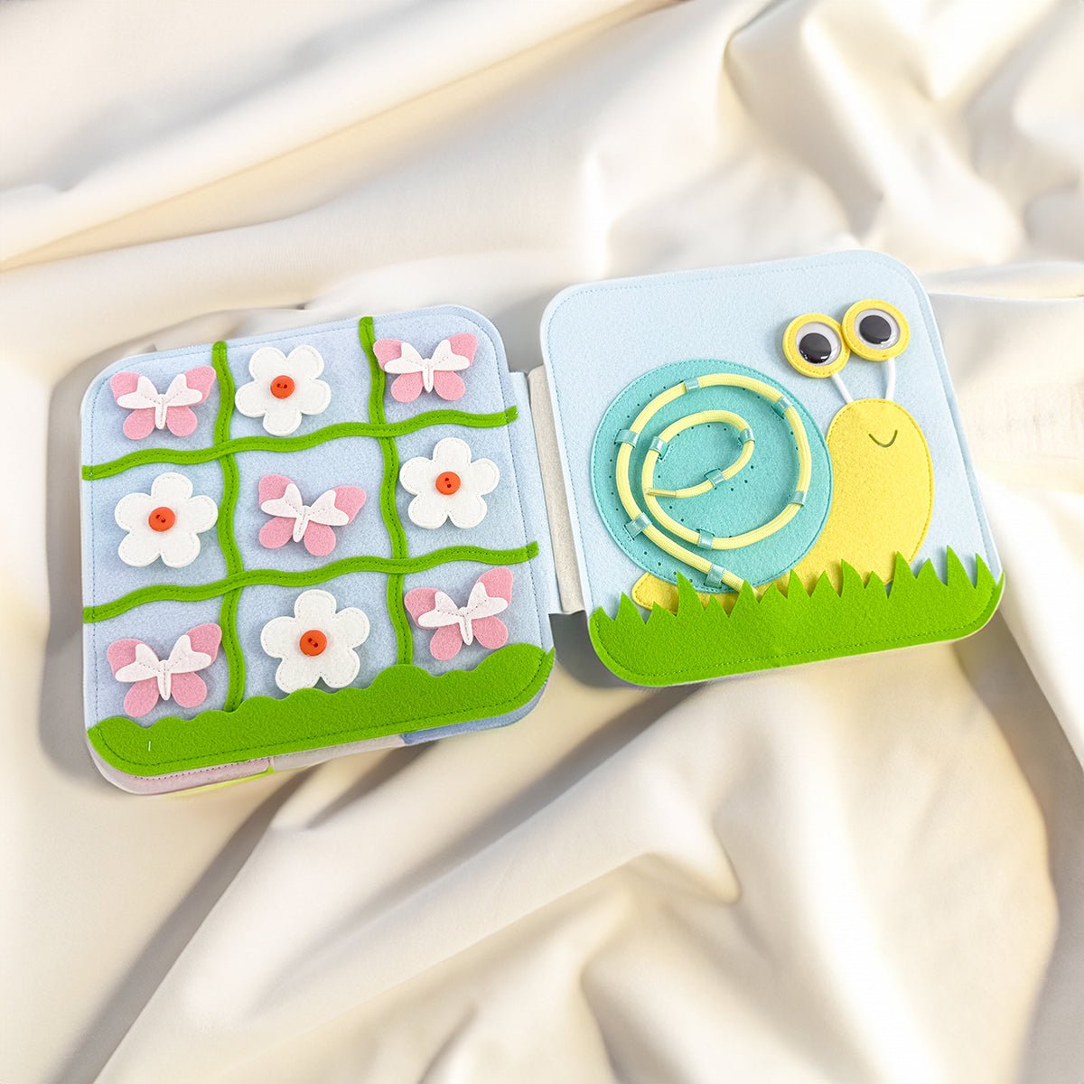 Felt Sandwich Button Snake Reguler Set Busy Bag Or Quiet Book...