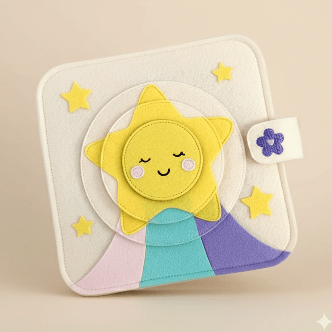 LITTLE STAR BQB1 Handmade Activity Felt Quiet Books Educational Toys for Preschoolers - TinyBusy