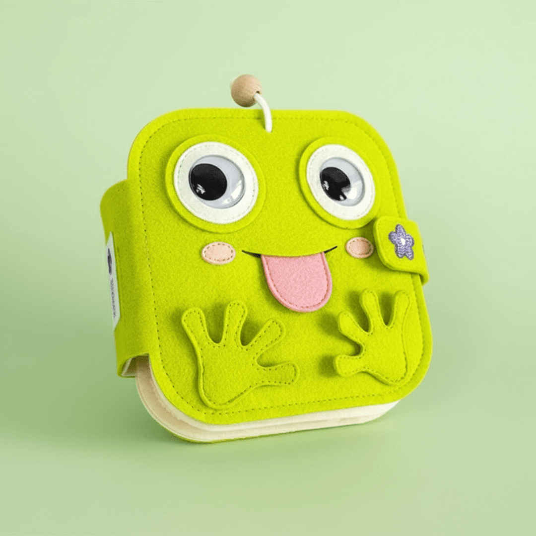 SILLY FROG MNB1 Handmade Felt Interactive Quiet Books - TinyBusy
