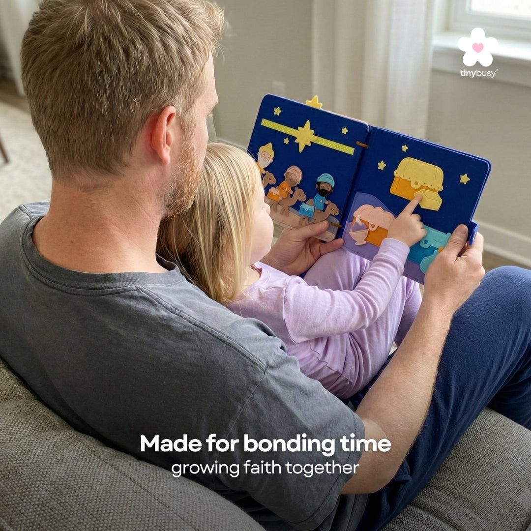 TinyBusy™ Nativity Bible Christmas Stories Handmade Busy Quiet Books BB2 - TinyBusy