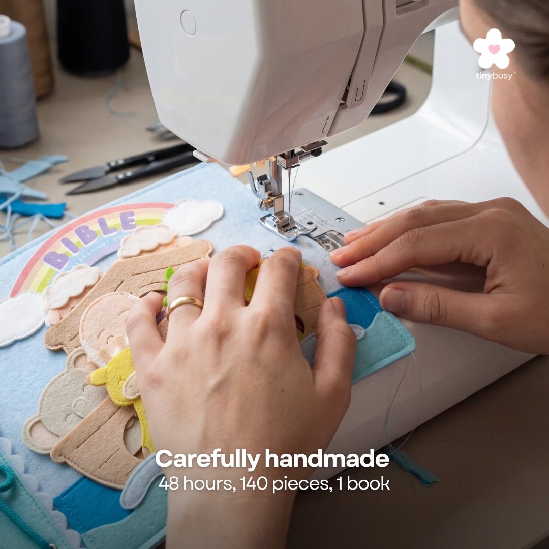 TinyBusy™ Old Testament Bible Stories Handmade Busy Quiet Books BB1 - TinyBusy