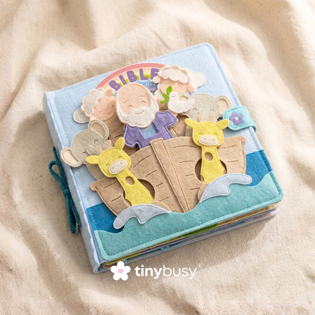 TinyBusy™ Old Testament Bible Stories Handmade Busy Quiet Books BB1 - TinyBusy
